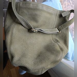 Vintage Coach Sonama Leather Green Large Bucket Nubuc 4943 FS 1996 Costa Rica